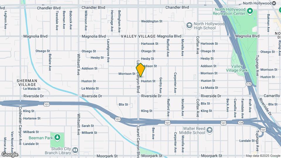 4904 Laurel Canyon Blvd Map and Location Details