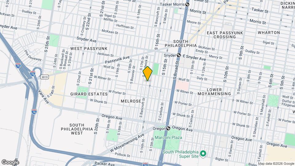 2345 S Bancroft St Mapa y Detalles de la Ubicación