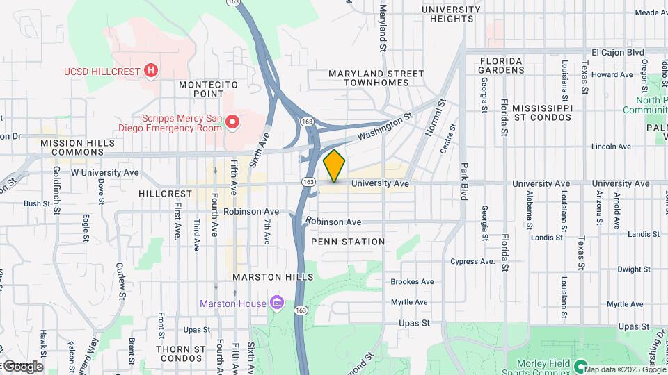 1037 University Ave Mapa y Detalles de la Ubicación