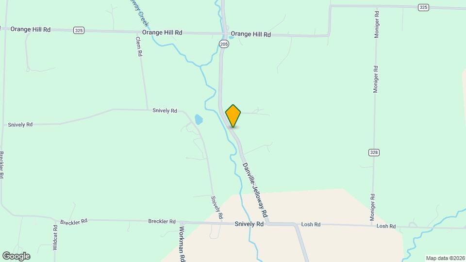 18302 Danville-Jelloway Rd Map and Location Details