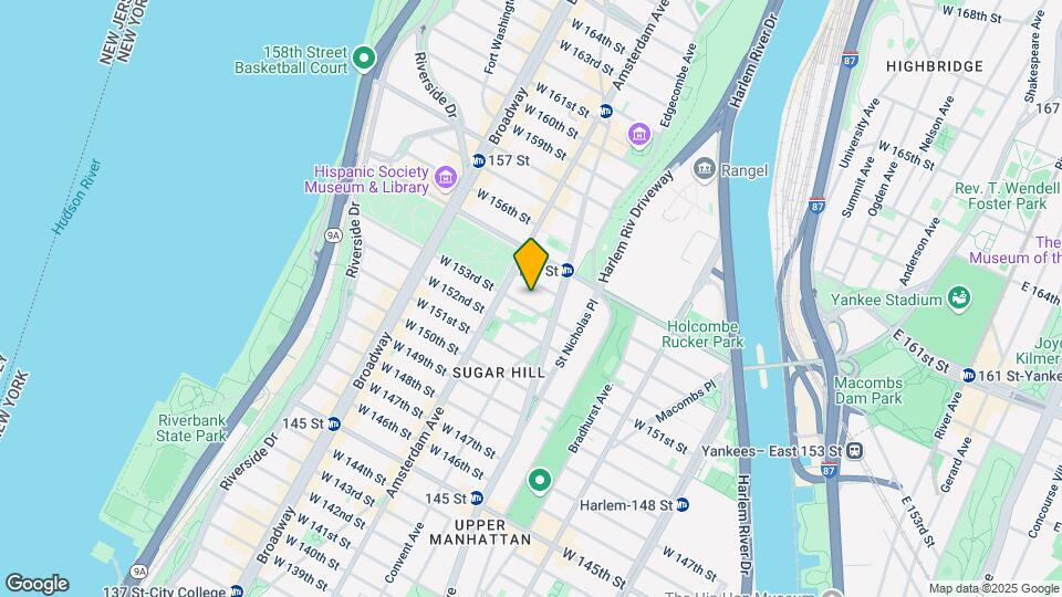 447 W 153rd St Map and Location Details