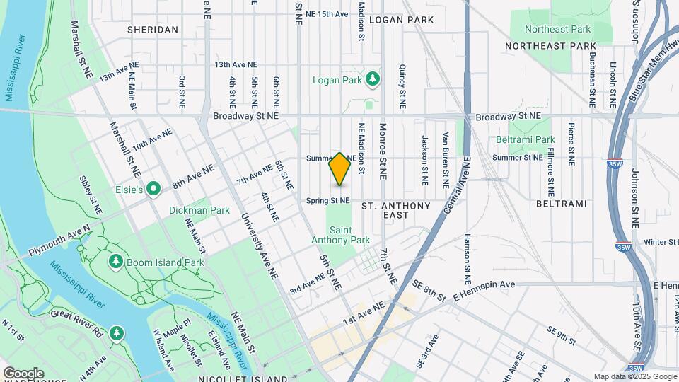 612 Jefferson St NE Map and Location Details