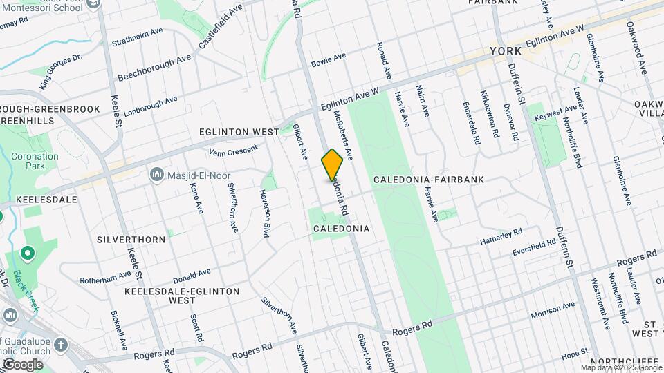 480 Caledonia Rd Map and Location Details