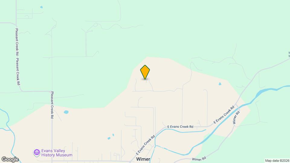 9340 E Evans Creek Rd Map and Location Details