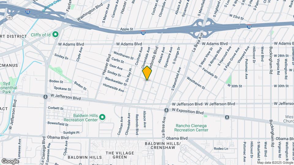 2808 S Redondo Blvd Map and Location Details