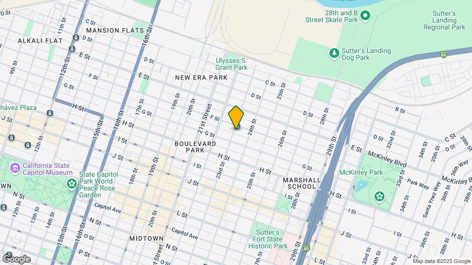 615 23rd St Map and Location Details