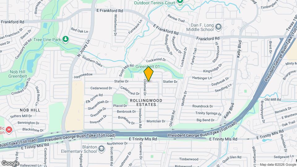 2206 Statler Dr Map and Location Details