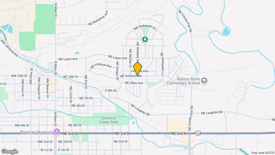 1200 NE Ochoco Ave Mapa y Detalles de la Ubicación