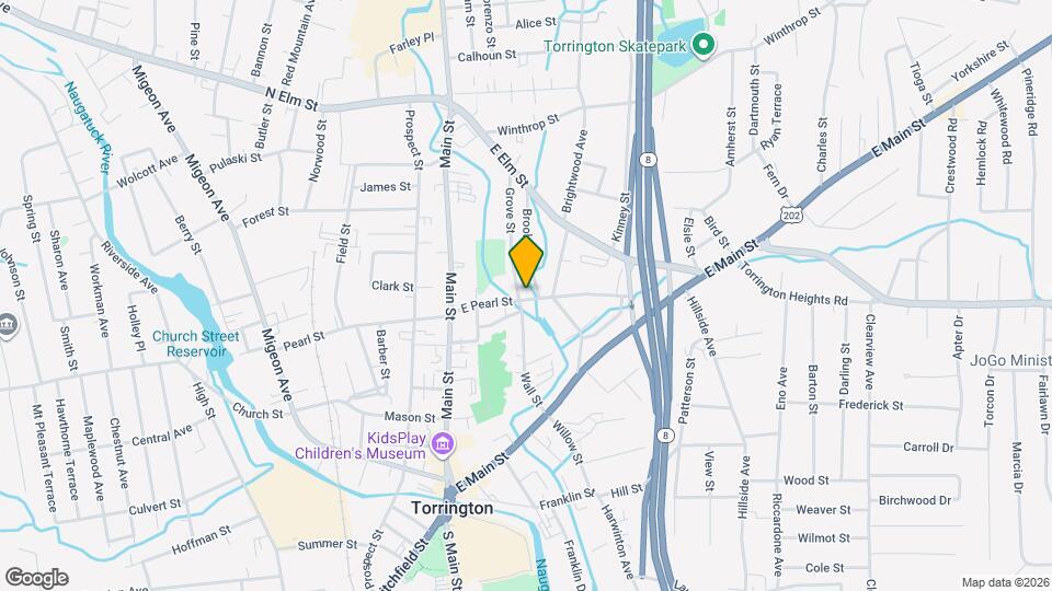 107 E Pearl St Map and Location Details