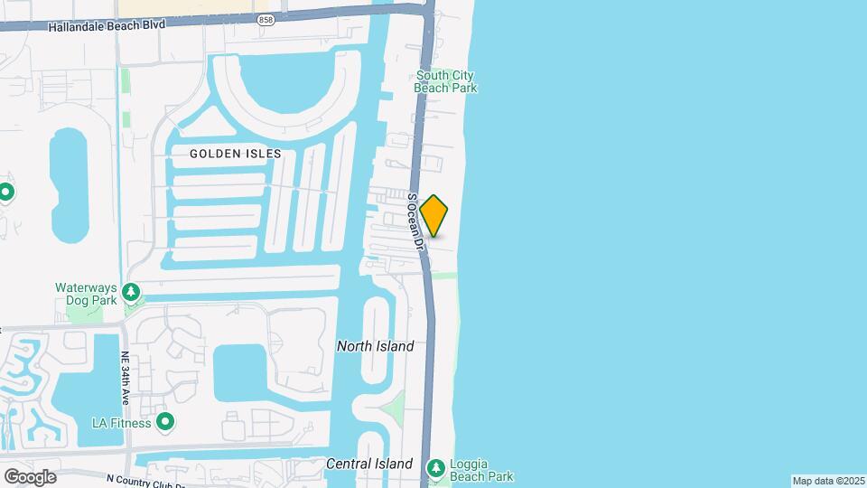 3140 S Ocean Dr, Unit 2406 Map and Location Details