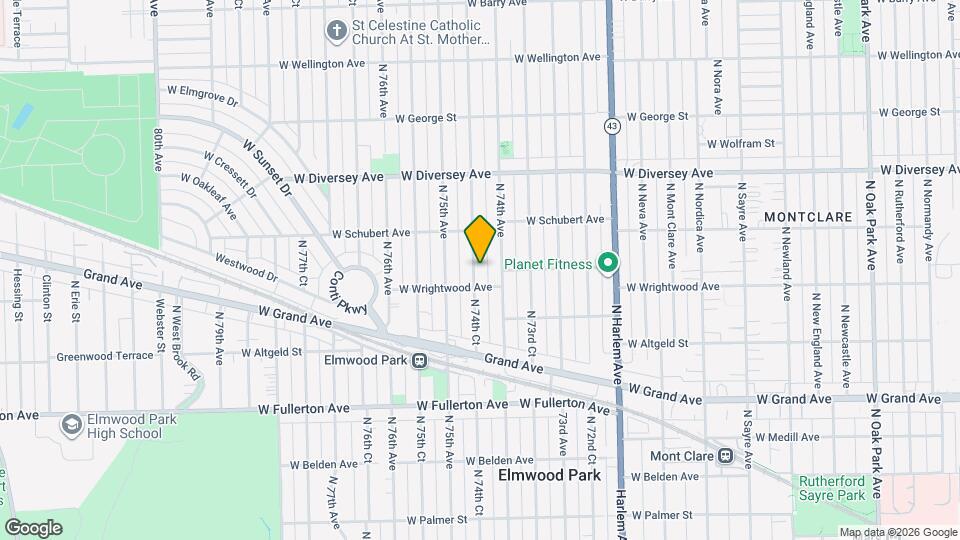 2617 N 74th Ct Map and Location Details