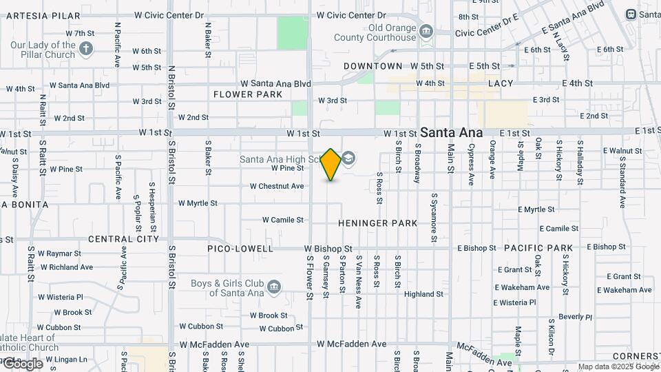 315 S Garnsey St Map and Location Details