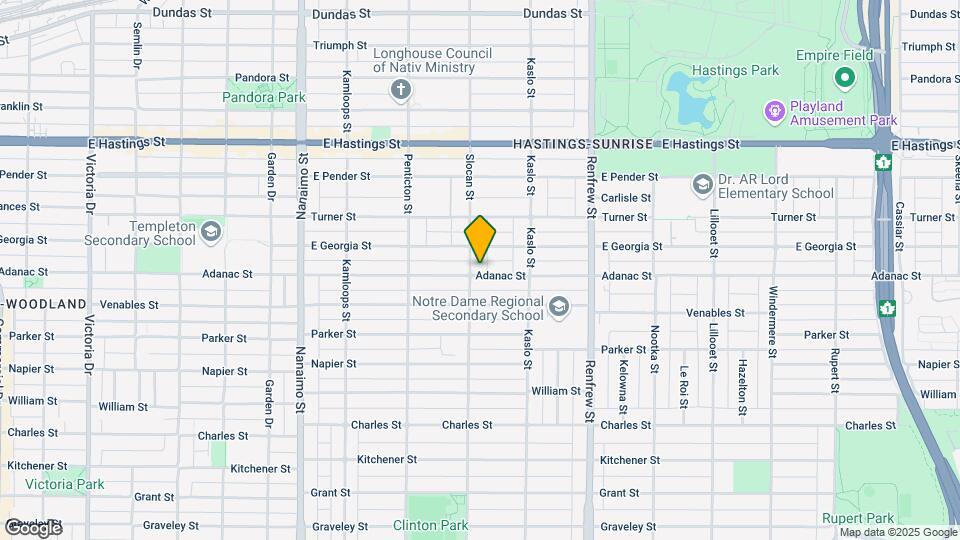 2705 Adanac St Map and Location Details