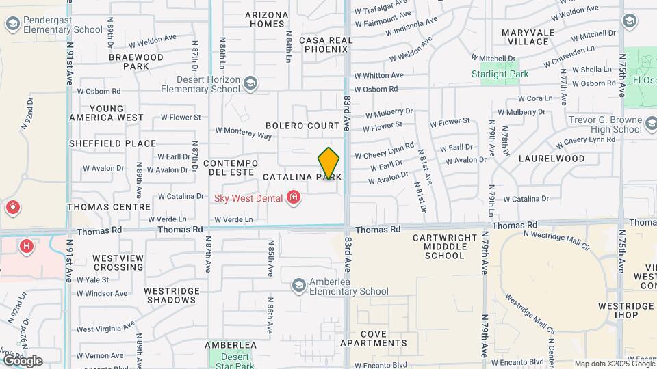 8321 W Avalon Dr Map and Location Details