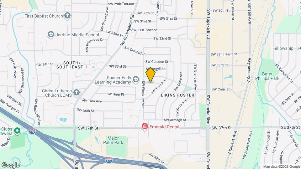 1407 SW Glencoe St Map and Location Details