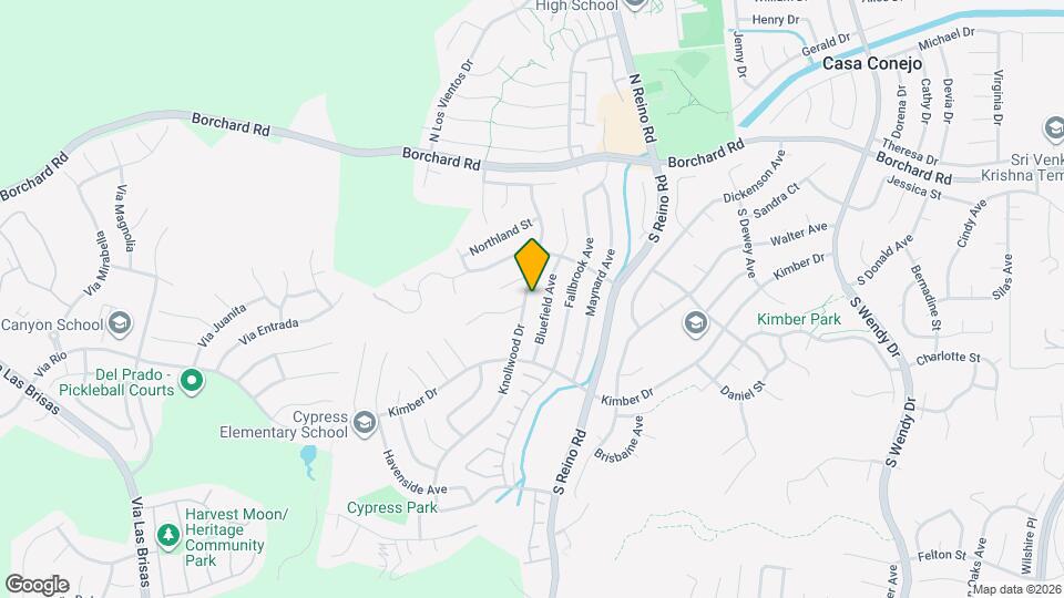 190 Knollwood Dr Map and Location Details