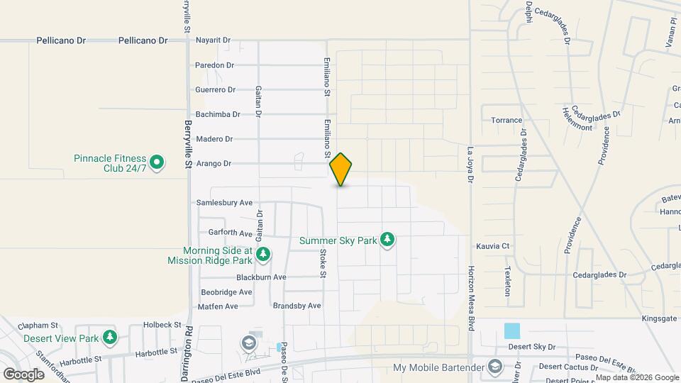 1188 Indigo Sky St Map and Location Details