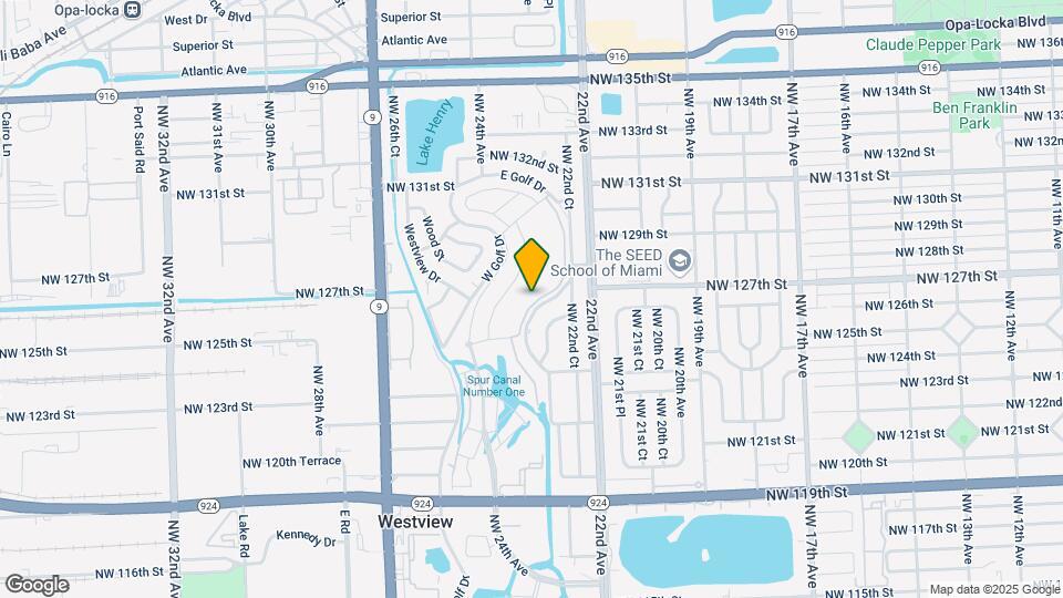 12624 NW 22nd Pl Map and Location Details