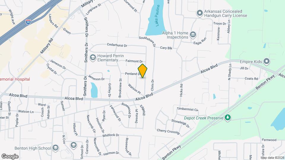 1110 Edgehill Mapa y Detalles de la Ubicación