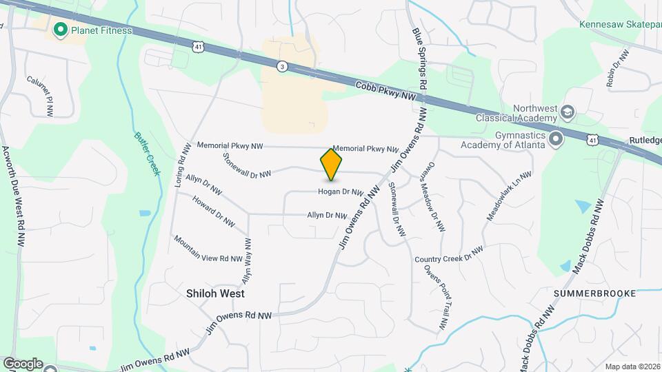 3604 Hogan Dr NW Map and Location Details