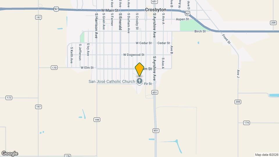 619 S Crosby St Map and Location Details