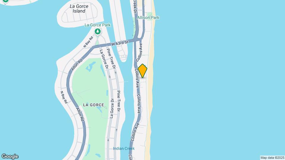 5775 Collins Ave, Unit 703 Map and Location Details