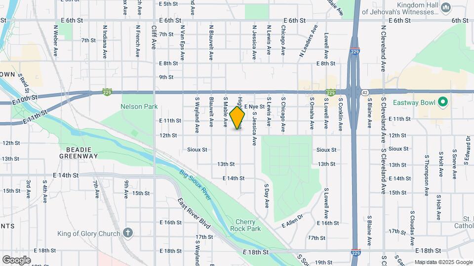 1720 E 12th St-Unit -Unit 4 Map and Location Details