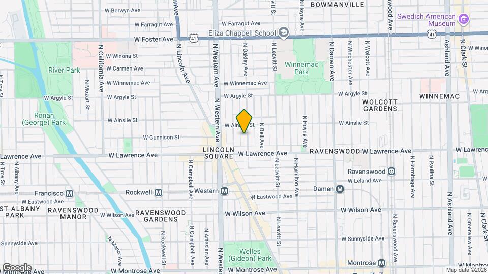 4836 N Oakley Ave, Unit 1 Map and Location Details