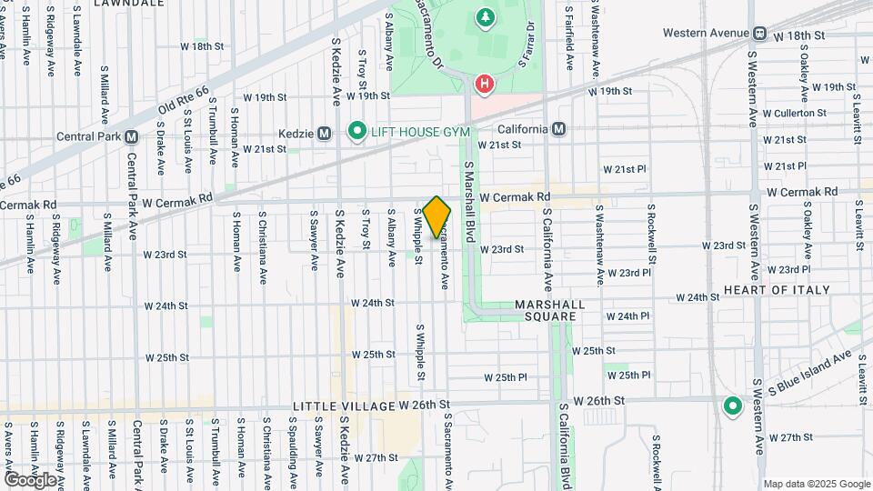 3008 W 23rd St Map and Location Details