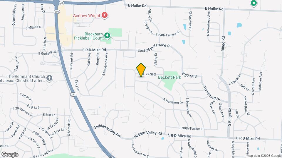 18008 E 27th Terrace S Map and Location Details