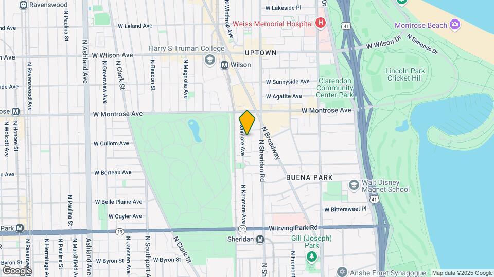4309-4311 N Kenmore Ave Mapa y Detalles de la Ubicación