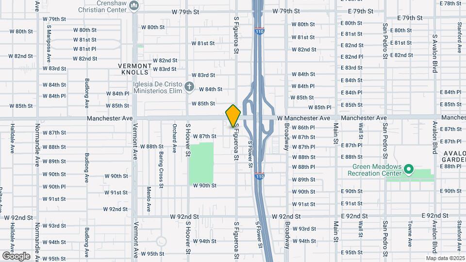 8635 S Figueroa St Mapa y Detalles de la Ubicación