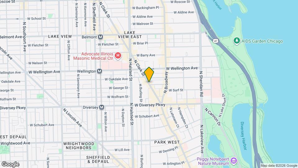 2888 N Clark St Map and Location Details