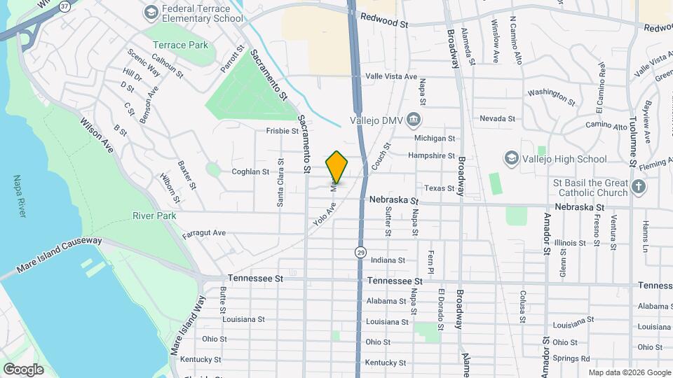 1910 Marin St Mapa y Detalles de la Ubicación