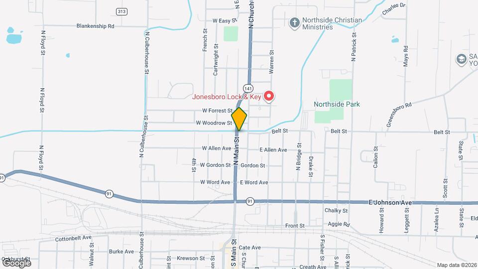 530 N Main St Map and Location Details