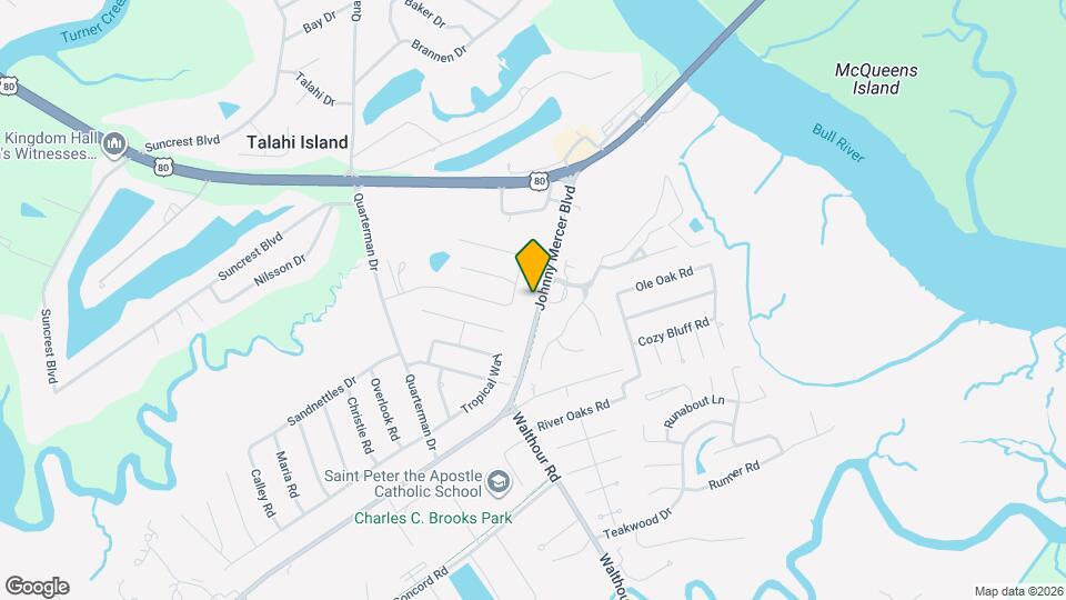 7516 Johnny Mercer Blvd Map and Location Details