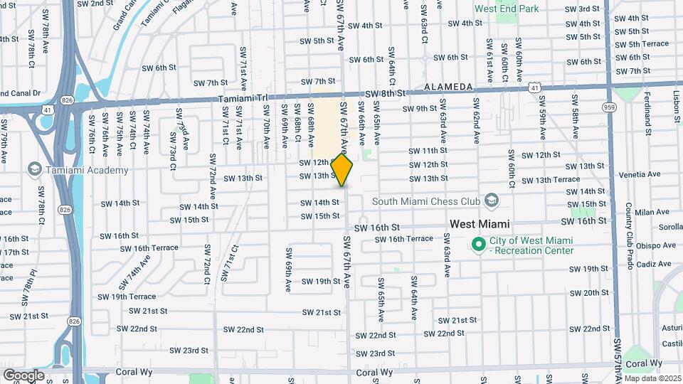 1356 SW 67th Ave Map and Location Details