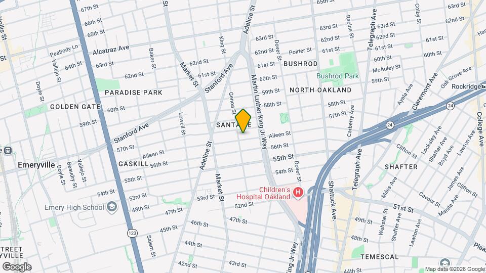 840 Aileen St Map and Location Details