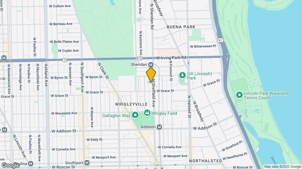 3818 N Sheffield Ave Map and Location Details
