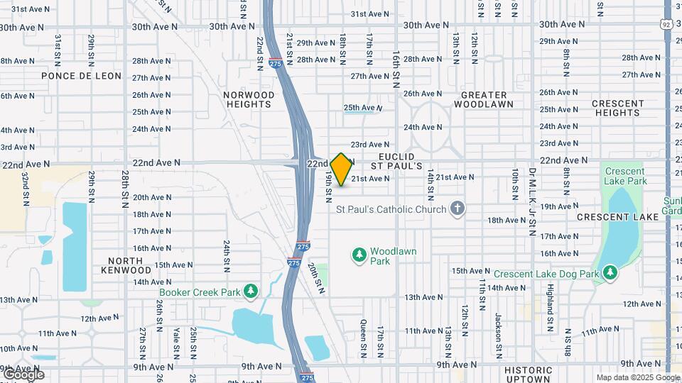 1821 20th Ave N Map and Location Details