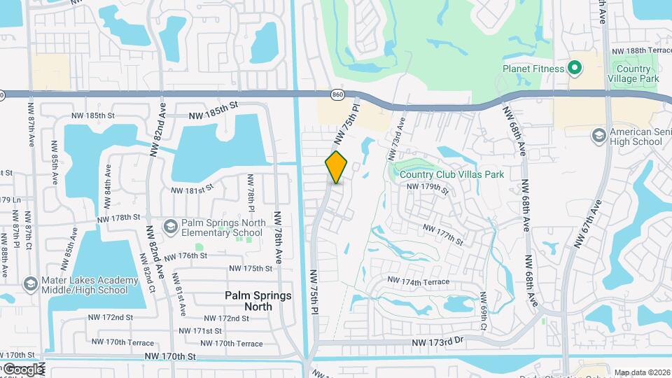 7477 NW 180th St Mapa y Detalles de la Ubicación