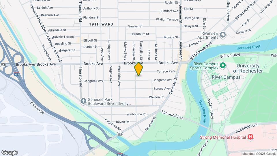 192 Congress Ave Map and Location Details