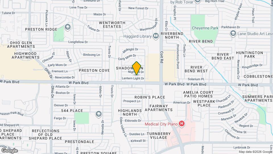 4117 Lantern Light Dr Map and Location Details