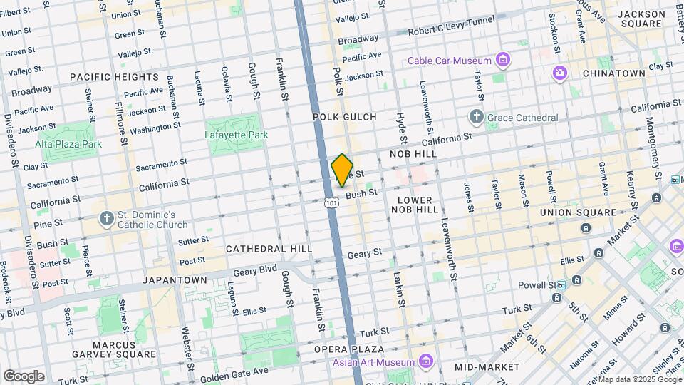 1452 Bush St Map and Location Details