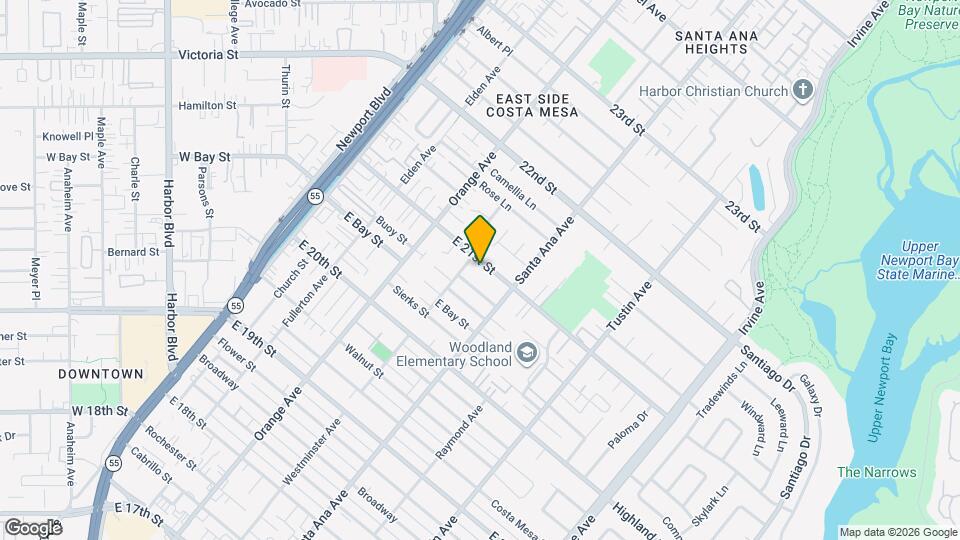 263 E 21st St Map and Location Details