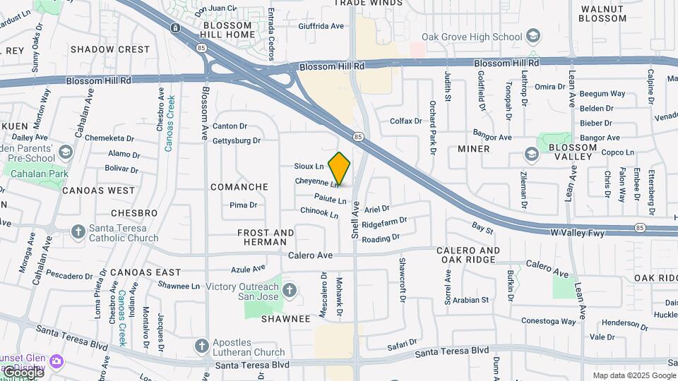 5860 El Zupako Drive Map and Location Details