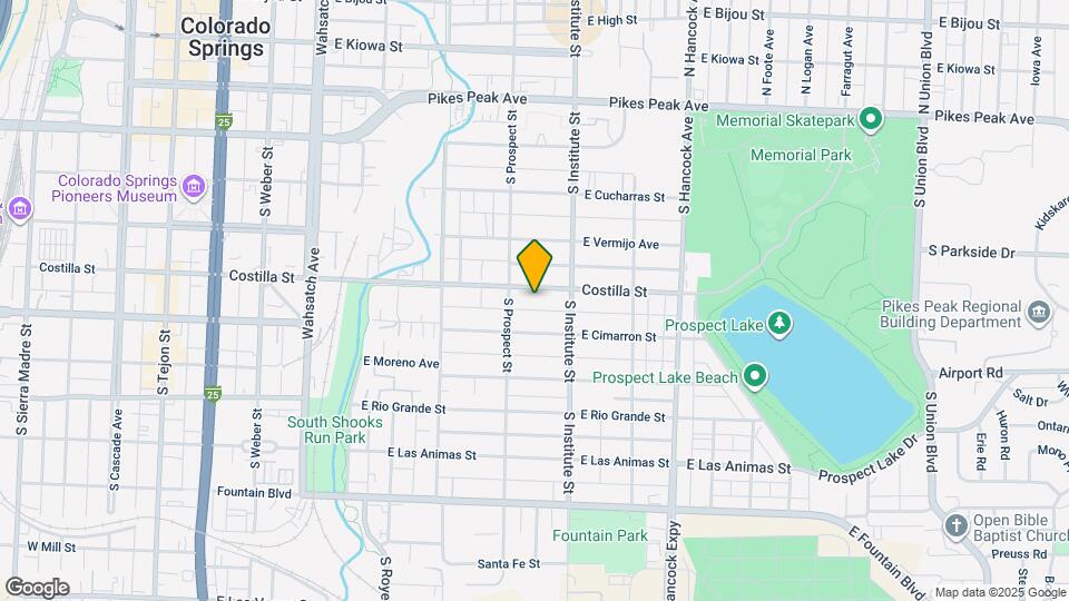 823 1/2 Costilla St Map and Location Details