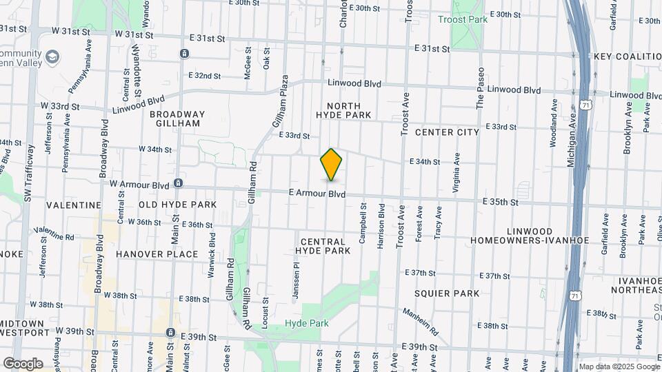 3457 Holmes St Map and Location Details