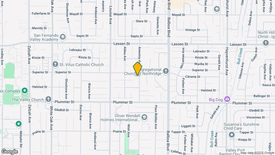 9643 Amestoy Ave Map and Location Details