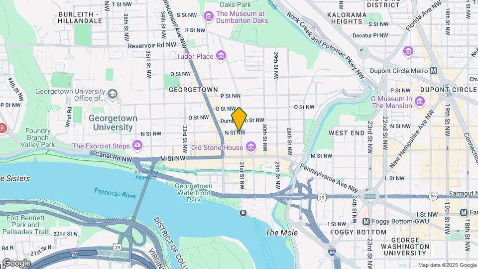 3100 N St NW Map and Location Details